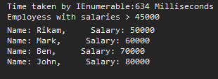 IEnumerable 634 milliseconds